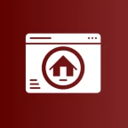 House icon in web browser design